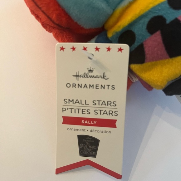 NWT hallmark ornament small stars plush sally Disney nighttime before Christmas - Picture 2 of 4